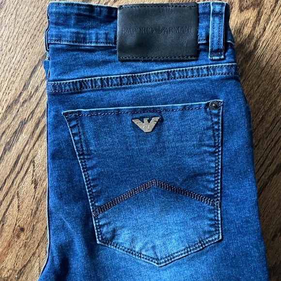 Emporio Armani Dark Wash Jeans Size 34 - Picture 8 of 15